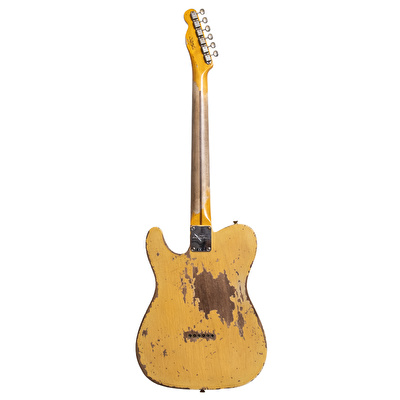 Fender Custom Shop 1951 Nocaster Super Heavy Relic Akçaağaç Klavye Super Faded Aged Nocaster Blonde Elektro Gitar